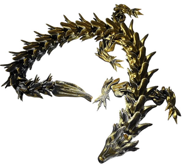 Flexi Dragon Black n Gold