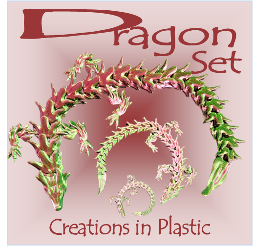 Dragon Set Pink n Green
