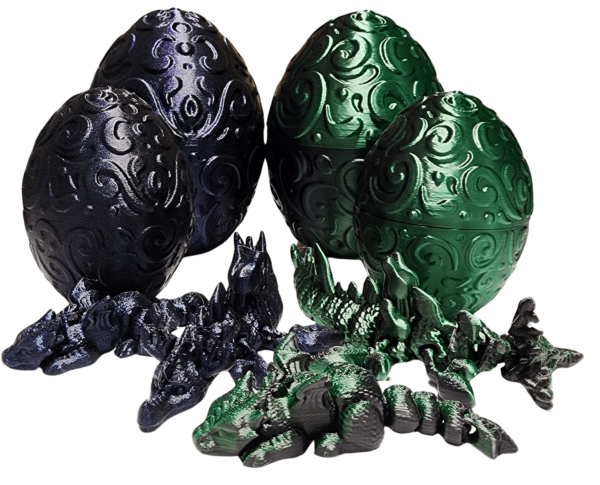 Dragon Egg Set Flexi Articulated Dragon Minis